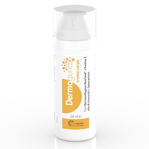 GUNA Dermoguna Crema Corpo 150 ml - con Dermocollagene Norland ®, Vitamina E, Olio di Vinaccioli e Ippocastano - Trattamento Tonificante per Inestetismi Localizzati