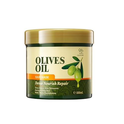 Eazerom 18 Mascarilla Capilar con Aceite de Aceite de oliva,500g Mascarilla Capilar,Mascarilla Para Rizar El Cabello,Mascarilla Reparadora para Cabello Dañado, con Aceite de Aceite de oliva