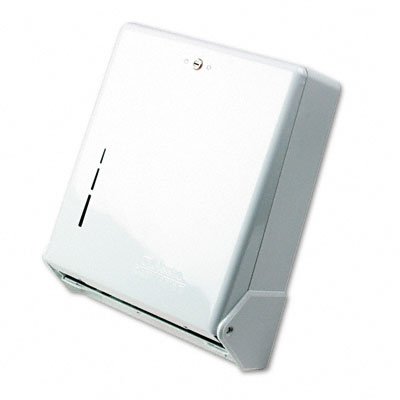Living Quarters True Fold Metal Front Cabinet Towel Dispenser White 11-5/8w x 5d x 14-1/2h
