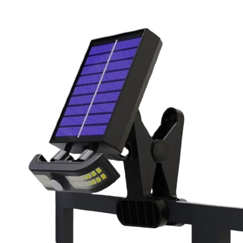 Mwqpgyh Luces Solares Para Valla - Luces Solares De Pared Con Clip Para Exteriores - Iluminación Para Jardín Focos Linternas Valla Para Piscina Camping Césped Patio Balcón Entrada