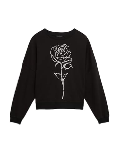 Ted Baker Printed Sweatshirt Sudadera, Negro, M para Mujer