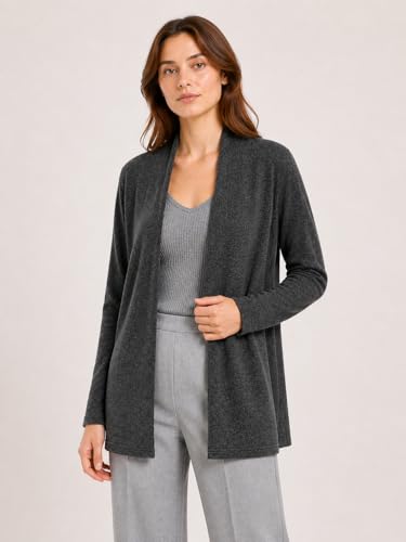 Image of State Cashmere Lightweight Mid-Thigh Cashmere Cardigan 100% Pure Cashmere Sweater Cashmere Wraps for Women