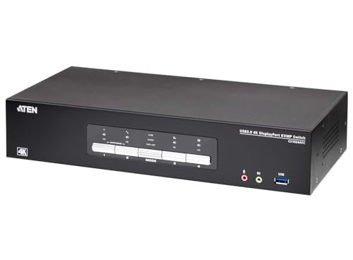 Aten Cs1924Atc - Switch Kvm A 4 Porte Usb 3.0 4K Displayport Per Atc