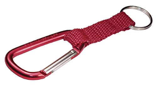 The Hillman Group 711086 Carabiner Key Clip with Strap , Assorted colors (Color may vary)