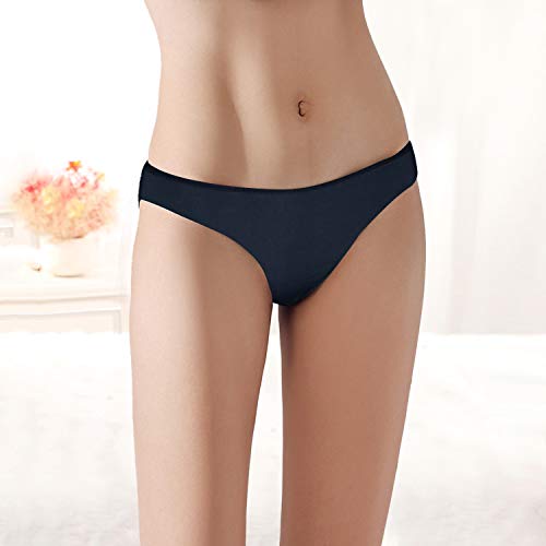 Sunm Boutique 6 Pack Women'S Invisible Seamless Bikini Lace Underwear Half Back Coverage Panties  thumb #2