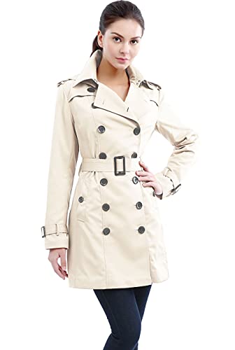 BGSD Women Leah Waterproof Hooded Mid Length Trench Coat2