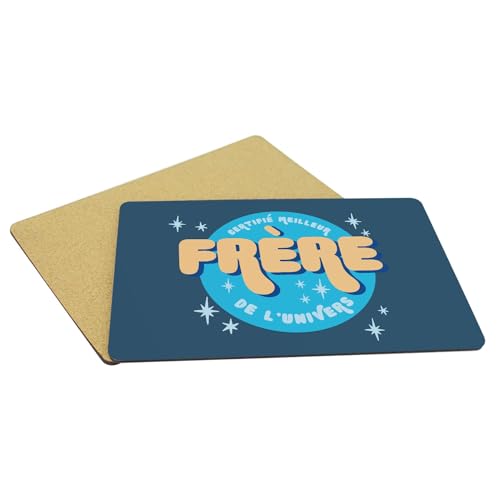 Sets de table souples en liège bleus pour repas de famille animés - 5