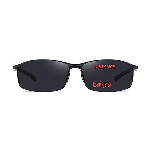 Image of laureles Vintage Mens Night Vision Sports Sunglasses Readers Metal Frame Driving Bifocal Reading Glasses Goggles