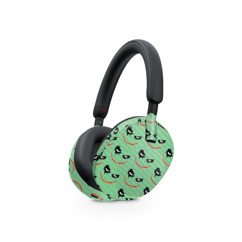 Image of MightySkins Carbon Fiber Skin Compatible with Sony WH-1000XM5 Headphones - Why So Serious | Protective, Durable Textured Carbon Fiber Finish | Easy to Apply
