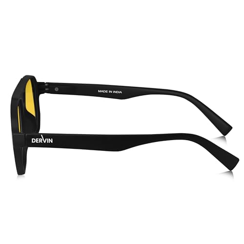 Image of Dervin UV Protected Yellow Lens Driving Polarized Sunglasses for Men & Women