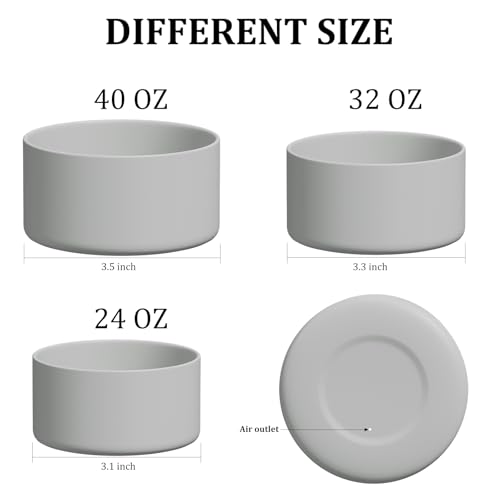 Affute Silicone Boot for Owala Water Bottle 32 oz, Anti-Slip Protective Sleeve for FreeSip/Twist/Flip Water Bottles, BPA Free,Bottom Bumper Cover Protects Water Bottles from Scratches(Shy Marshmallow)