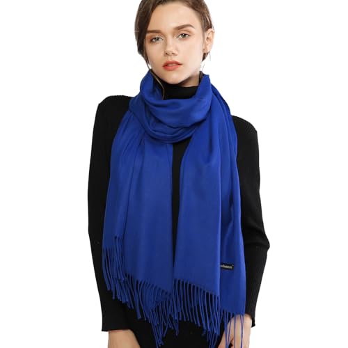 Image of RIIQIICHY Women's Fringe Shawl Wrap Pashmina Scarf for Wedding Evening