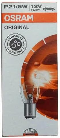 10 lampadine a sfera OSRAM P21/5W 12V BAY15d 7528