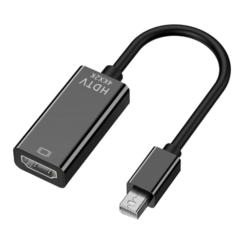 Qaum 4K@30HZ Mini DisplayPort to HDMI Cable, 2K@60HZ Dp Male to Hdmi Female Adapter for MacBook Pro, MacBook Air iMac, Surface Pro, Monitor/Projector/TV