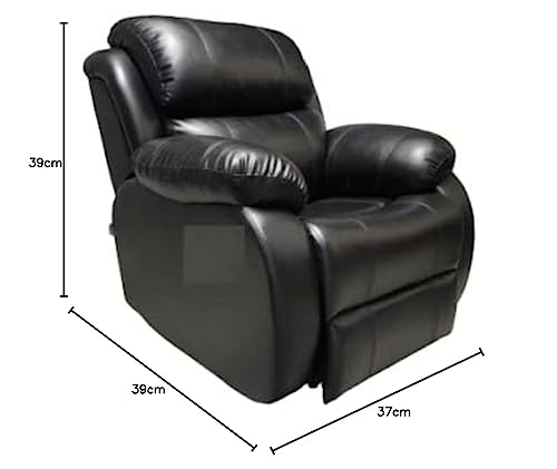 Image of EMPIRIO Motorized Black Recliner Chair