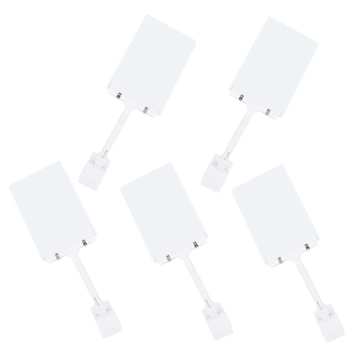 HOMSFOU 5 Set Supporti Per Prezzi Impermeabili Per Display Segnaprezzo Riutilizzabili Per Pubblicitari Per Negozi E Ristoranti 5 Pezzi*5