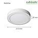 LEDUNI Downlight Panel Superficie LED Circular Redonda 20W 2000LM Plafon Redondo Para...