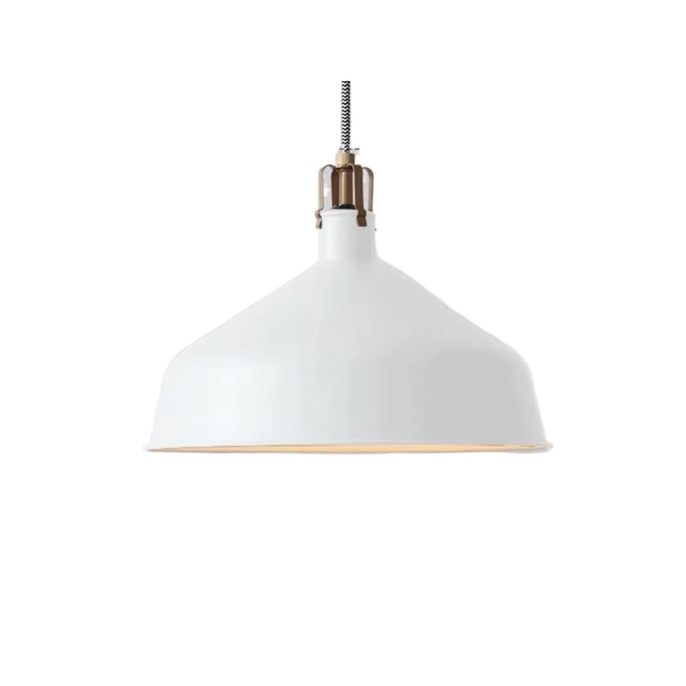 Lampe suspendue scandinave blanche 13,7 pouces avec base E27