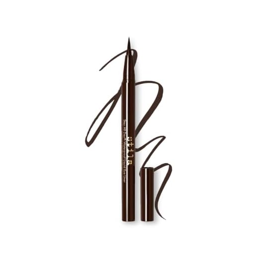 Stila Stay All Day Waterproof Liquid Eye Liner, Dark Brown, 1 Count (Pack of 1)
