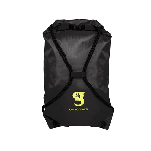 Image of geckobrands Embark 10L Drawstring Backpack - Waterproof, Lightweight Dry Bag for Beach, Hiking, and Light Water Activities