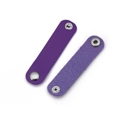 Luzen 16Pcs Colorful PU Leather Scarf Buckle - Simple Style Silk Ring Clip Holder for Women Girls, 83mm x 19mm, Random Color2