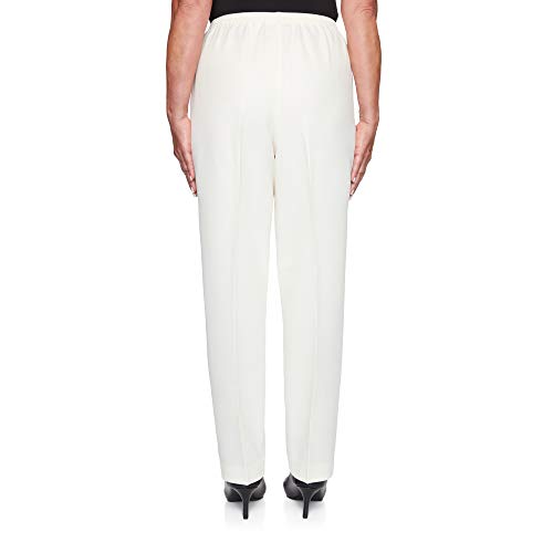 Alfred Dunner Women's Classic Textured Short Length Pant2