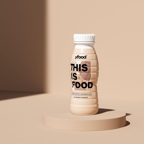 yfood Trinkmahlzeit Classic Choco - 16 x 330 ml für unterwegs & stressige...