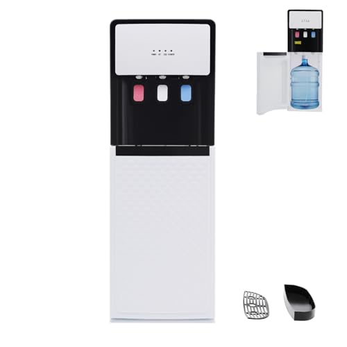 awolsrgiop 500W Wasserspender Kalt & Heiß Doppelfunktion Wasserspender Kühlung mit Bodenbeladung Elektrisch Heißwasserspender mit Thermostat-Schutz für Büro Schlafzimmer Wohnzimmer