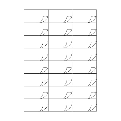 480 etiquetas autoadhesivas blancas ENUKOV 70x37mm Cover