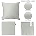 Thmyo 4-Pack 100% Cotton Comfortable Solid Decorative Throw Pillow Case Square Cushion Cover Pillowcase Sublimation Blank Pillow Covers DIY Throw Pillowcase for Sofa Bedroom(22x22 inch/ 55x55cm,Grey)