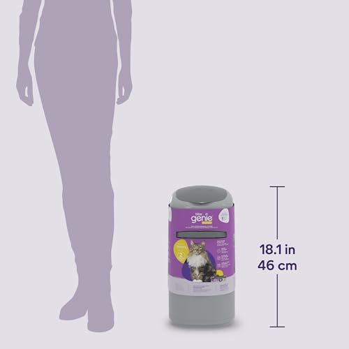 Litter-Genie-Design-Pail-Includes-a-Refill-That-can-Last-up-to-2-Months-a-Scoop-and-a-Scoop-Holder