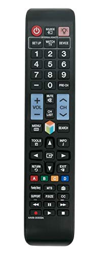 AA59-00559A Replaced Remote fit for Samsung TV PN51E6500 PN51E6500EF PN51E7000 UN32ES6500F UN32ES6500FXZA UN40EH6030F UN40ES6500F UN40ES6500FXZA UN40ES6580F UN40ES6580FXZA UN46ES6500F UN46ES6500FXZA