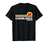 Casablanca Morocco Vintage Retro Souvenirs Flag T-Shirt
