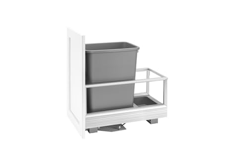 Contenedor de basura de aluminio con apertura suave