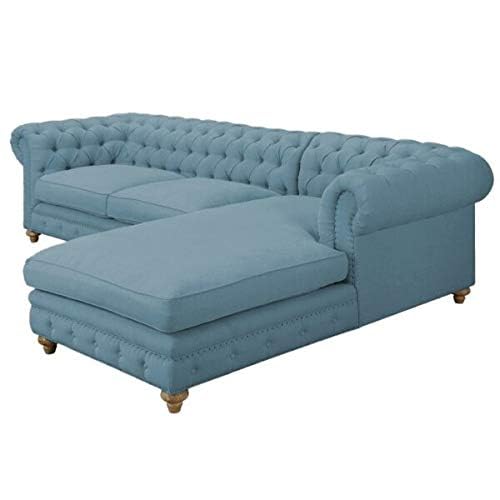 Image of Modern Velvet L Shape sectional Sofa with Chaise Lounge L Shape Sofa for Living Room Bedroom Hall Office
