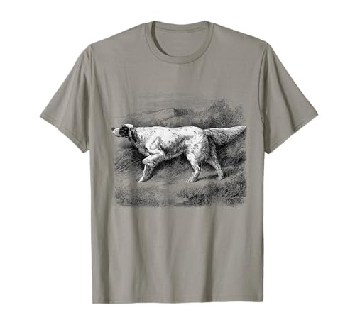 Setter Inglés Vintage Inglés Setter Perro Camiseta