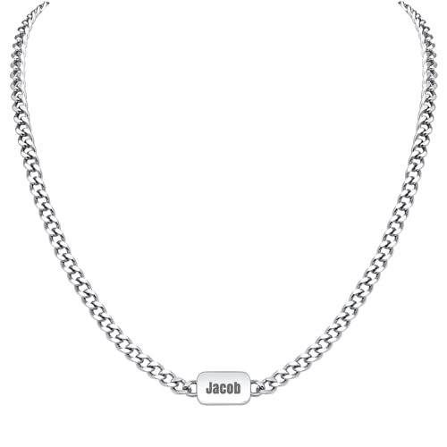 VNOX Personalized Necklace for Men Womens Personalized...