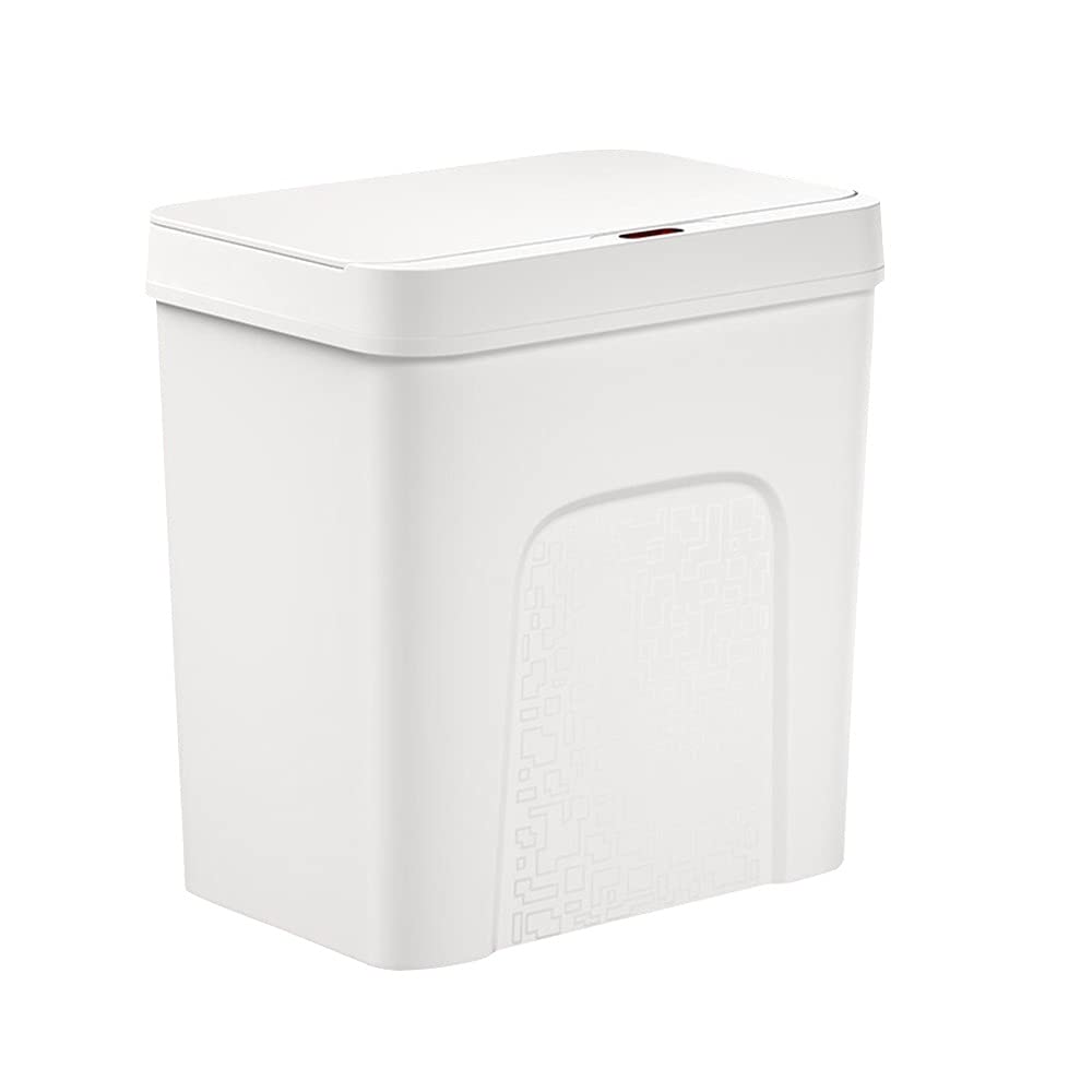 Smart Trash Can, Automatic Induction Home 12L Capacity Waterproof Paper Basket with Lid Sealed and Odorless Kitchen/bedroom