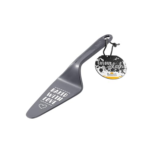 Birkmann, Colour Kitchen Tortenheber, Grau, Kunststoff, mit Spruch, 26 x 6 cm, spülmaschinengeeignet, 429802
