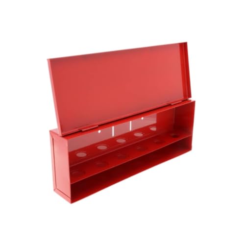 Image of Nibras Fire Sprinkler Spare Head Cabinet Red Steel 6 Head Box for 1 /2 inch and 3 /4 inch NPT Sprinkler Heads Wall-Mounted Emergency Storage NFPA 13 and 25 Compliant Durable & Easy to Install