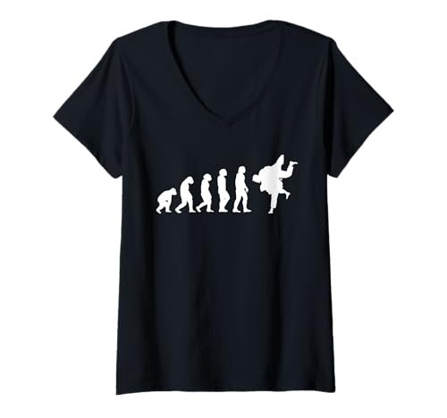 Mujer Judo Judoka Taekwondo Ju-Jutsu Karate Kung-Fu Judo Camiseta Cuello V