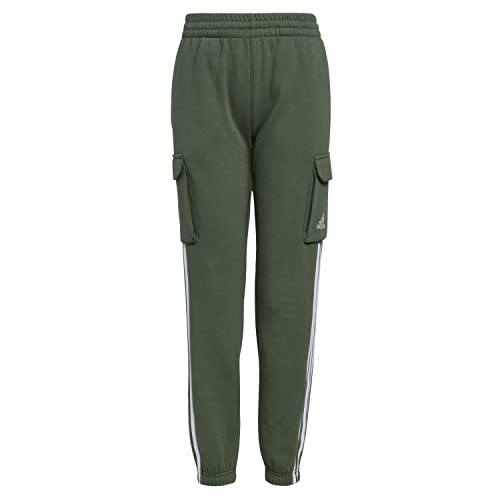 adidas Boy's Core Badge 21 Joggers (Big Kids) Green Oxide Cargo, X-Large
