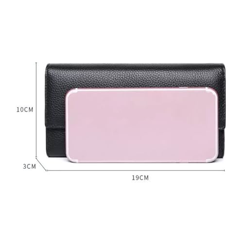 Women's Business Wallets Card Cases Blocking Wallet Money Organisers Genuine Leather Money Clips Coin Purses Pouches (Red)4