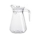 DOITOOL D' acqua Chiara con Manico Coperchio Acrilico Grande Capacità Contenitori D' acqua Resistenti Calore Teiera Caraffa da Tè Brocca D' acqua Trasparente per Acqua Tè Caffè