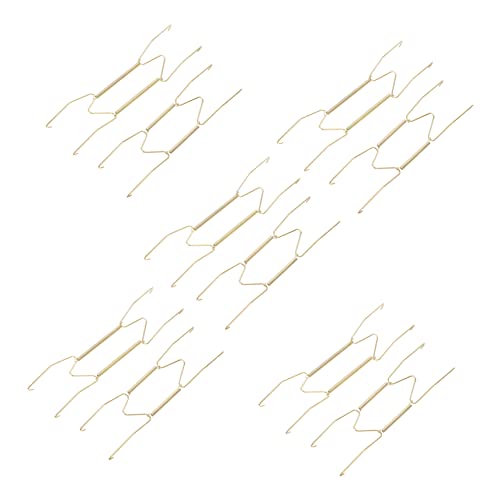 HOLIDYOYO Invisible Plate Wall Hangers 10pcs Wire Plate Spring Holder for Display