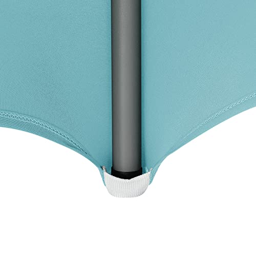 Image of Peomeise 6FT Spandex Table Cover Rectangular Stretch Spandex Tablecloth (Aqua,6FT)