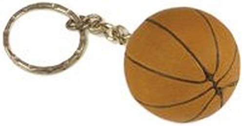 Tandem Sport Basketball Key Chain - Mini Basketball On Key Ring - Basketball Keychain for Backpacks Gym Bags Purses - Basketball Party Favors - Gift for Basketball Players