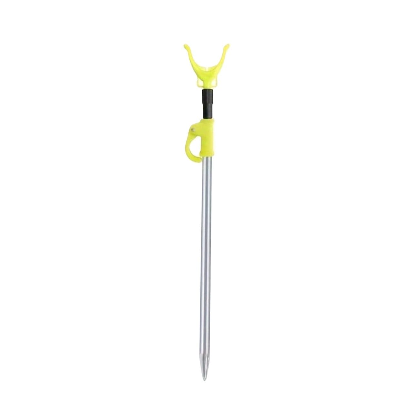 XCTDSVAH Rod Rests Fishing Telescopic & Swivel Y-Shaped Fishing Rod Holder – Aluminum Alloy, For Wild, Reservoir(Yellow 1pc)