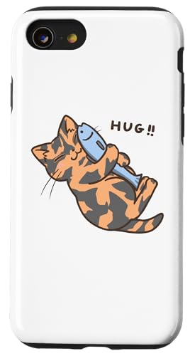 ������� HUG �˂������ �T�r�� �L �L�D�� ���� ���킢�� CAT �q�L �������� �l�^ �p�� �X�}�z�P�[�X iPhone SE (2020) / 7 / 8 �p