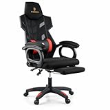 BARBERIO Gaming Stuhl Ergonomisch, Bürostuhl 150 kg belastbar...